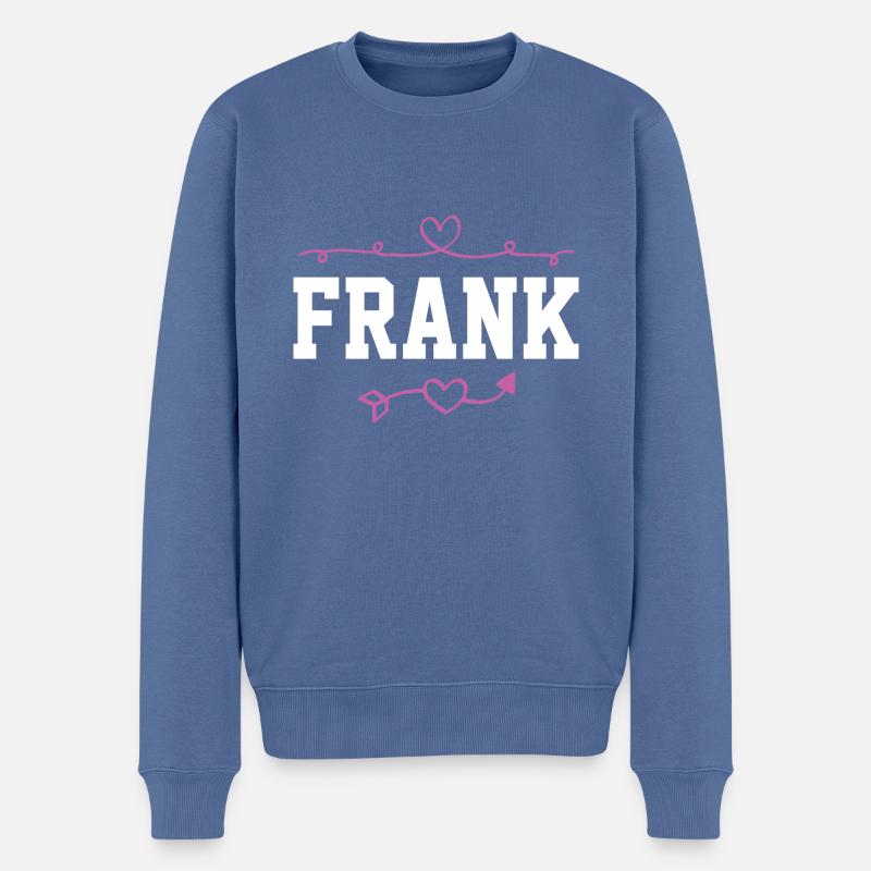 Franc - Pull Premium bio Homme - bleu pigeon