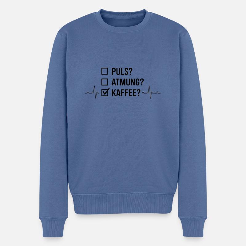 Ambulancier Cadeau Conduite d’ambulance - Pull Premium bio Homme - bleu pigeon