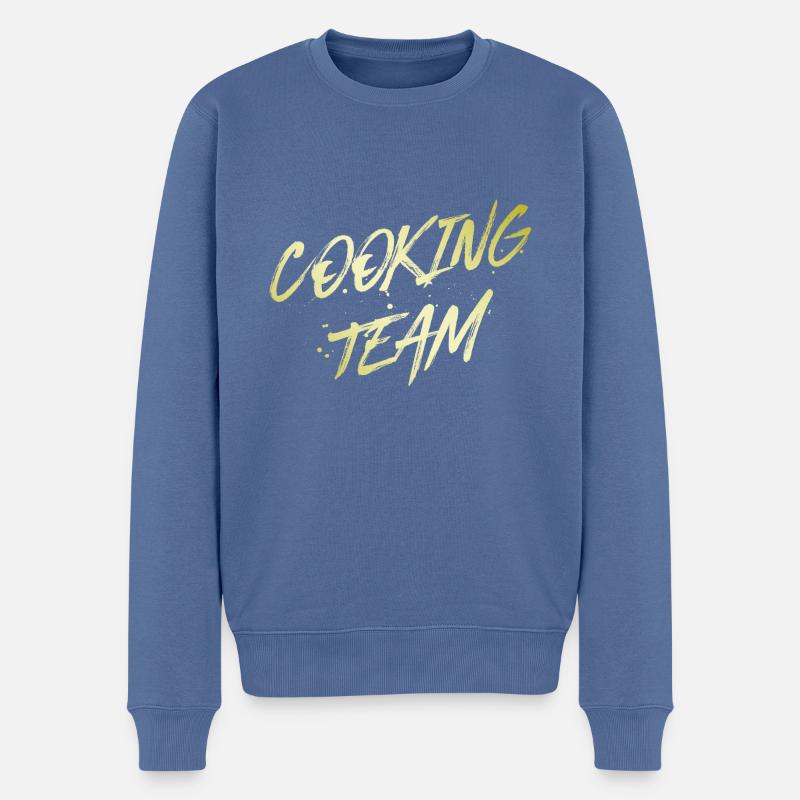 Équipe de cuisine - Pull Premium bio Homme - bleu pigeon