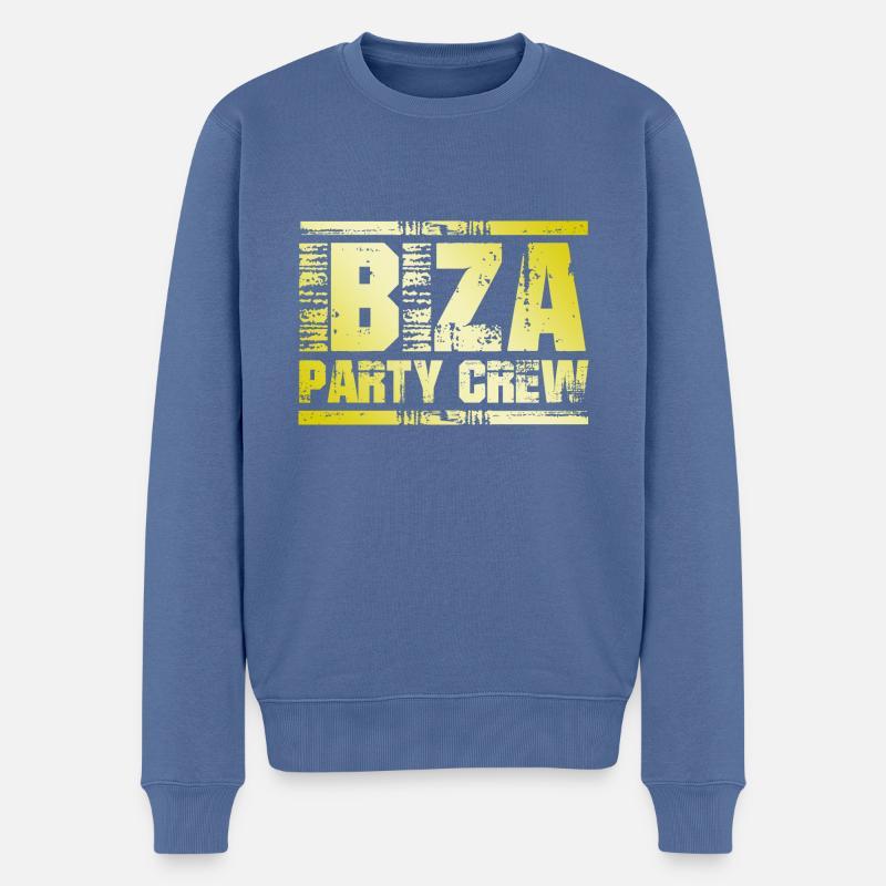 Ibiza Party Crew - Männer Premium Bio Pullover - Taubenblau