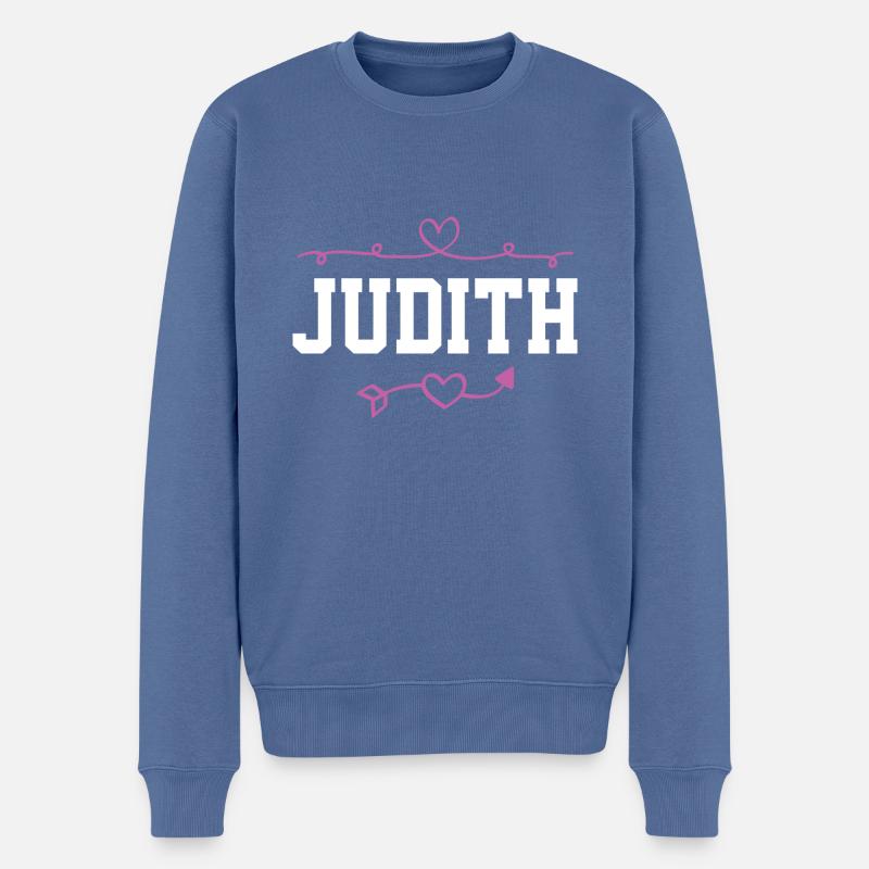 Judith - Pull Premium bio Homme - bleu pigeon