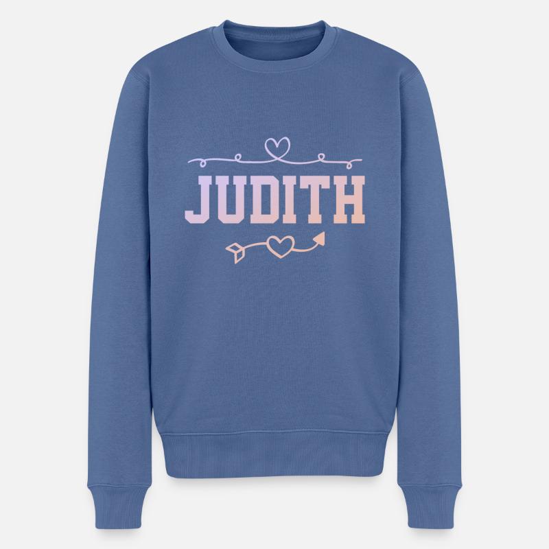 Judith - Pull Premium bio Homme - bleu pigeon