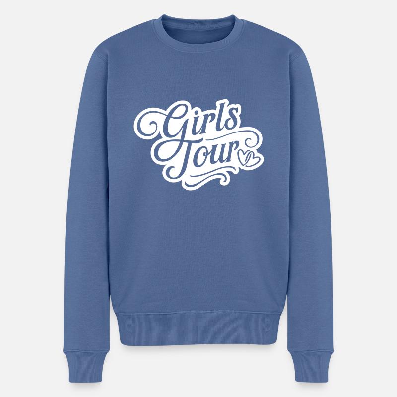 Girls Tour - Männer Premium Bio Pullover - Taubenblau