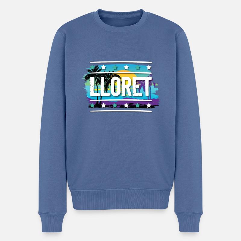 Lloret De Mar - Pull Premium bio Homme - bleu pigeon