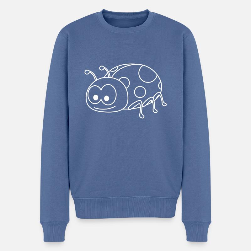 Ladybug Comic Animal - Pull Premium bio Homme - bleu pigeon