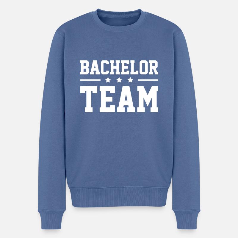 Équipe Bachelor - Pull Premium bio Homme - bleu pigeon
