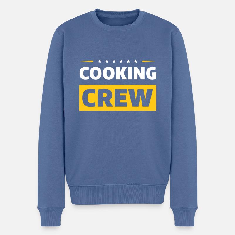 Équipe de cuisson - Pull Premium bio Homme - bleu pigeon