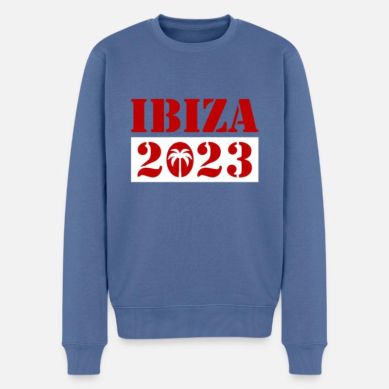 Ibiza 2023 - Pull Premium bio Homme - bleu pigeon