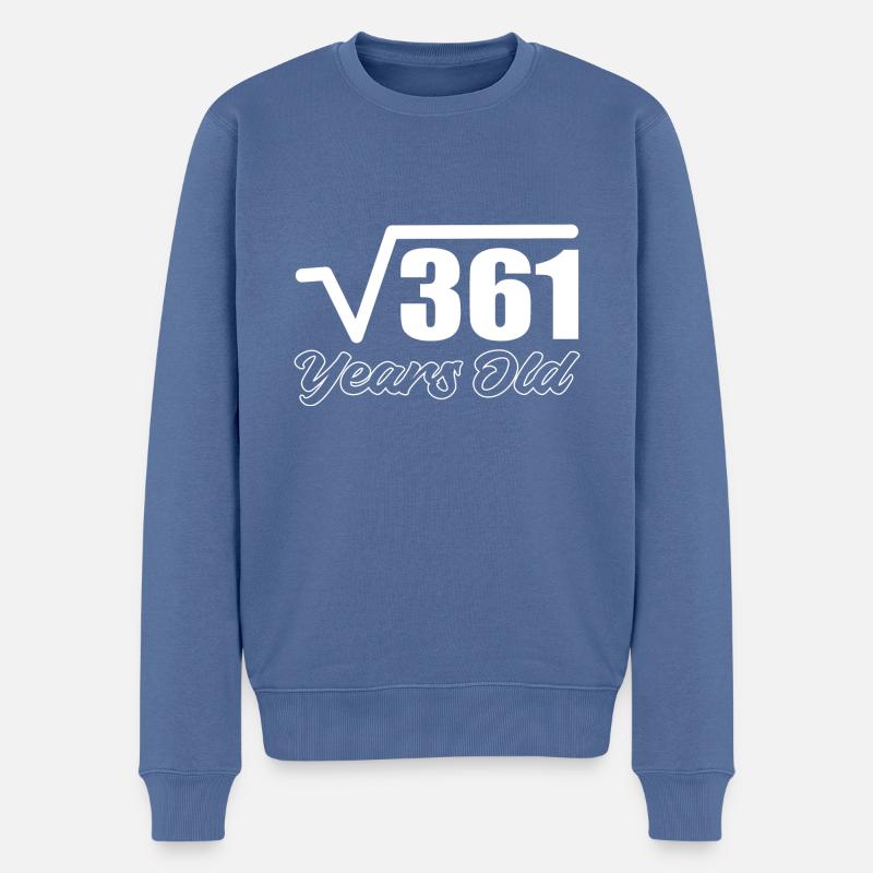 361 Jahre alt Statistiker Geschenk - Männer Premium Bio Pullover - Taubenblau