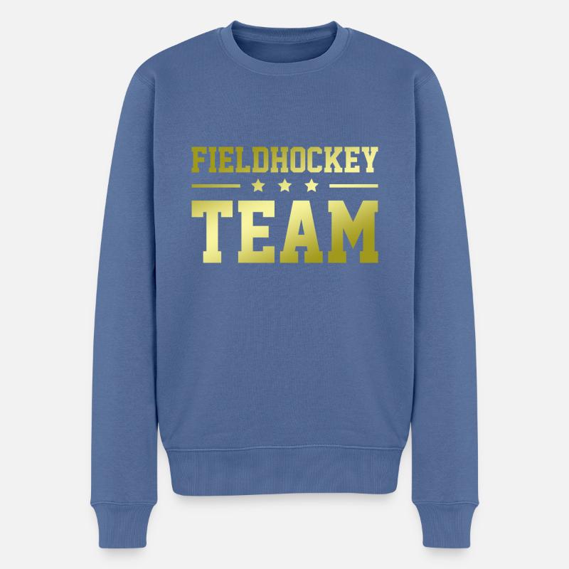 Fieldhockey Team - Männer Premium Bio Pullover - Taubenblau