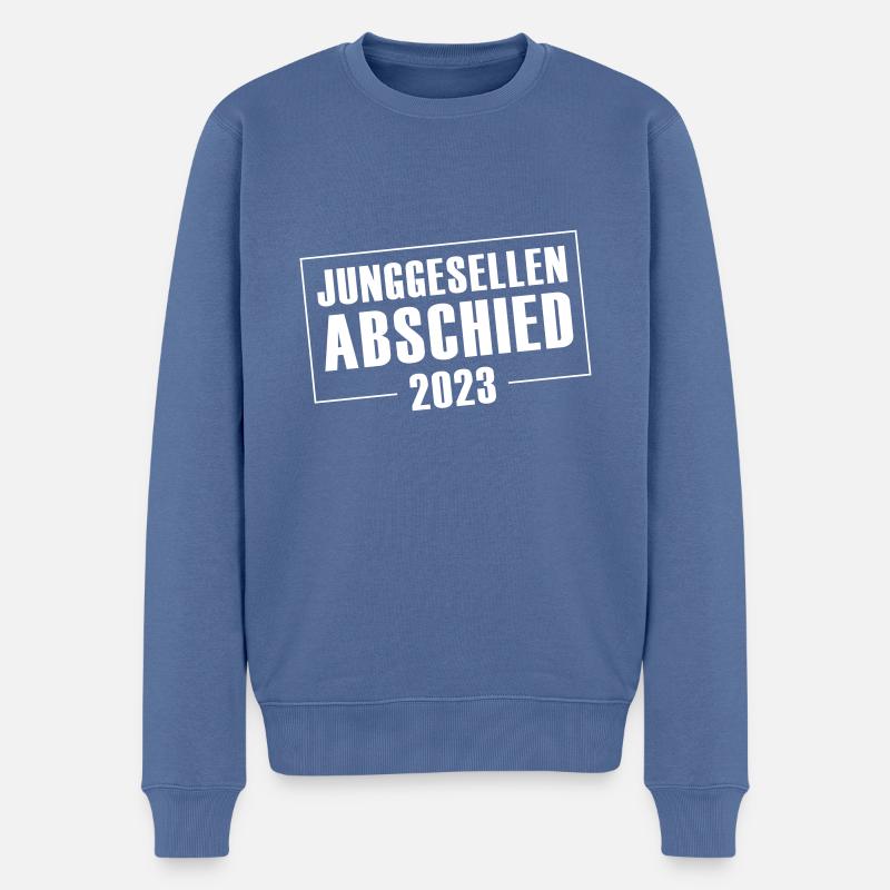 Junggesellenabschied 2023 Jga - Männer Premium Bio Pullover - Taubenblau