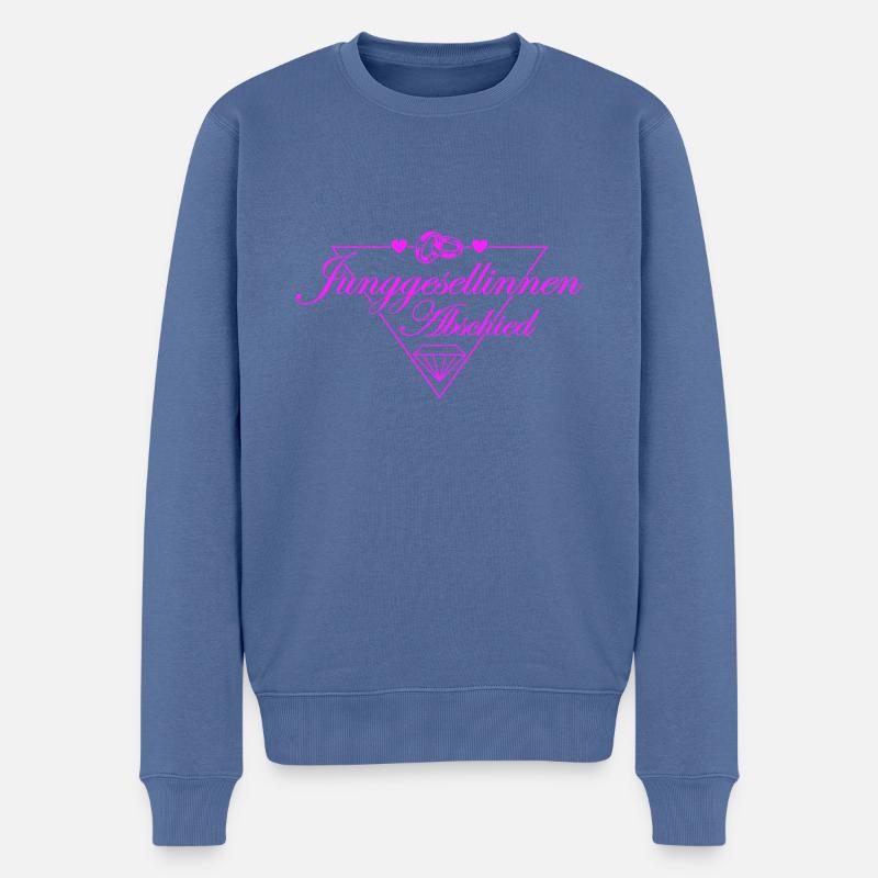 Junggesellinnenabschied Jga Bride Party - Männer Premium Bio Pullover - Taubenblau