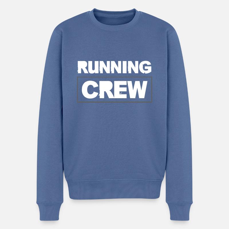 Équipe de course - Pull Premium bio Homme - bleu pigeon