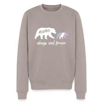 Transgenre Maman Ours cadeau - Pull Premium bio Homme - taupe - Devant - Nico (187cm)