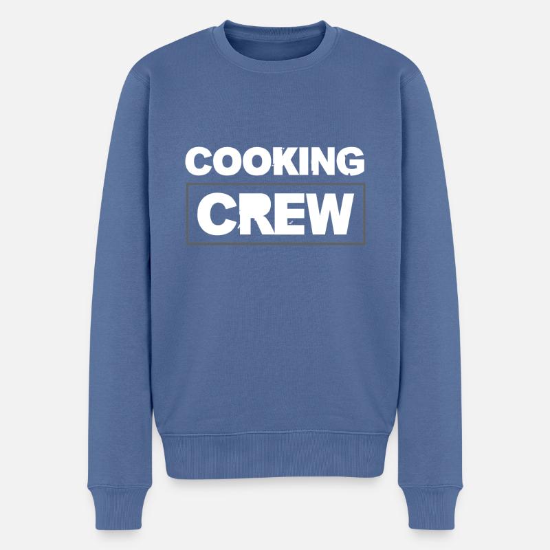 Équipe de cuisson - Pull Premium bio Homme - bleu pigeon