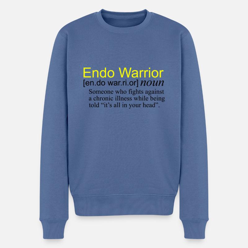 Definition Endo Warrior - Männer Premium Bio Pullover - Taubenblau
