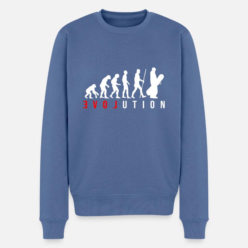 Snowboard Evolution - Pull Premium bio Homme - bleu pigeon
