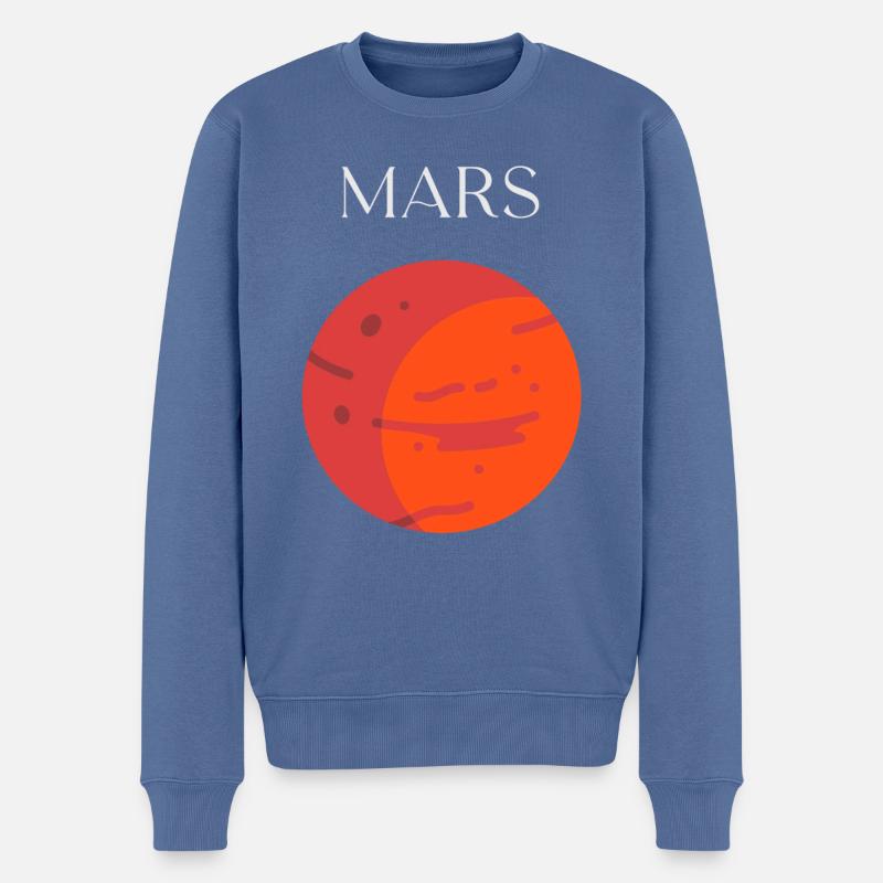 Mars - Pull Premium bio Homme - bleu pigeon
