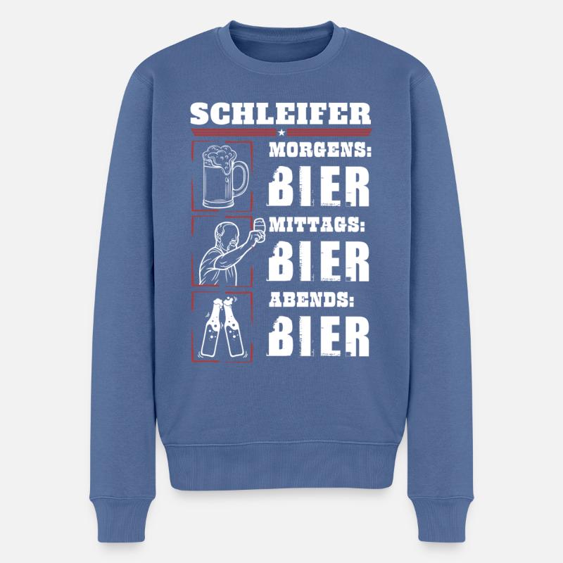 Mon quotidien de grinder - Pull Premium bio Homme - bleu pigeon