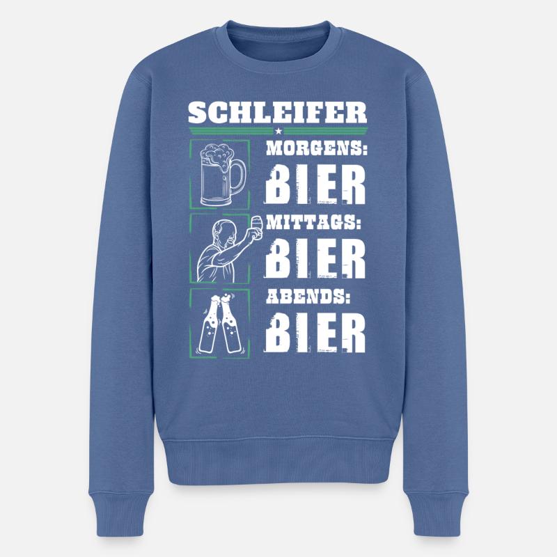 Mon quotidien de grinder - Pull Premium bio Homme - bleu pigeon