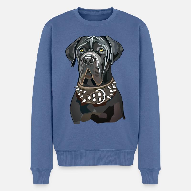 dogue - Pull Premium bio Homme - bleu pigeon