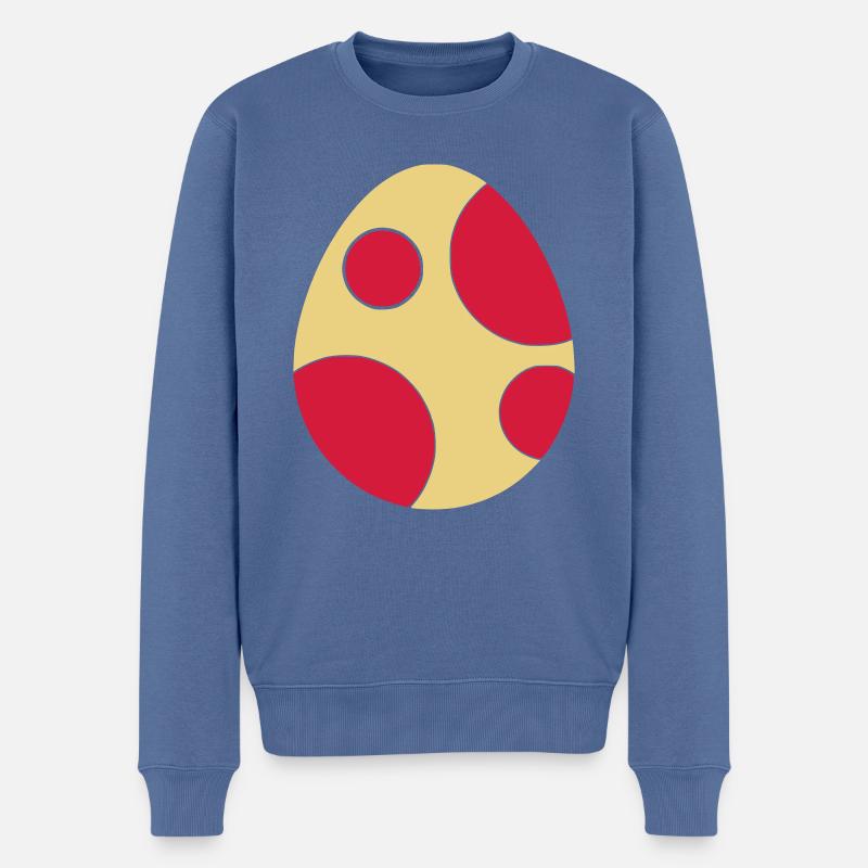 Dinosaurier Ei - Männer Premium Bio Pullover - Taubenblau