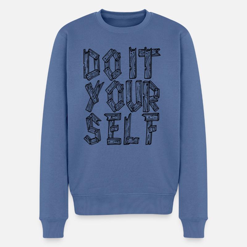 BRICOLAGE - faites-le vous-même - Pull Premium bio Homme - bleu pigeon