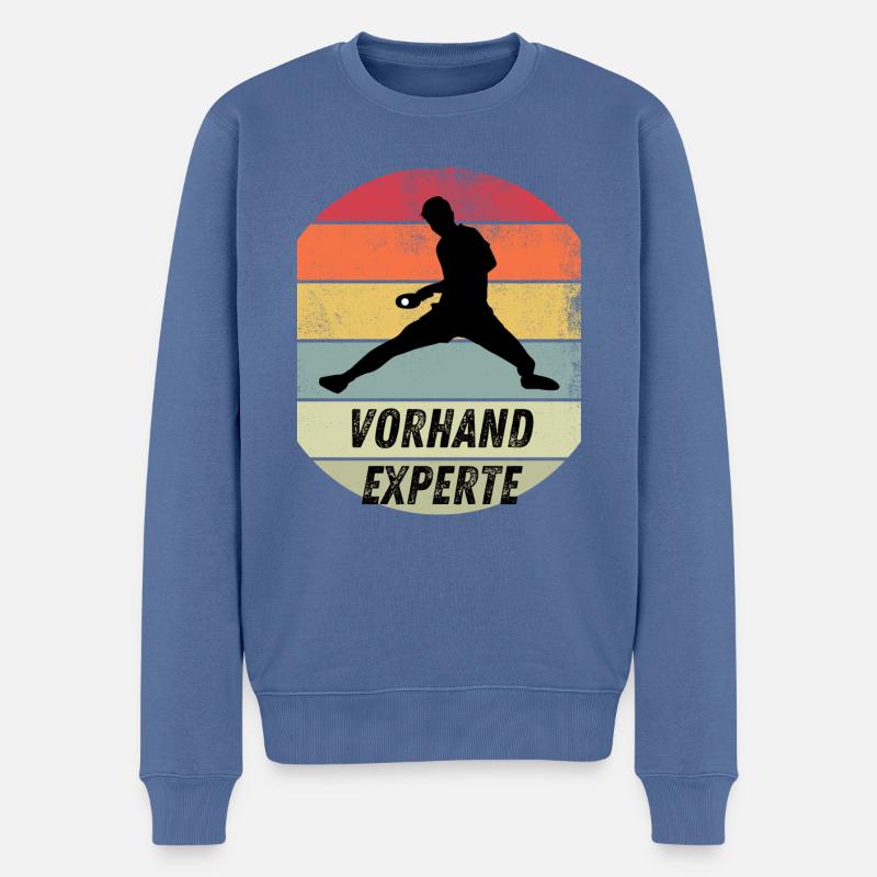 Vorhandexperte - Männer Premium Bio Pullover - Taubenblau