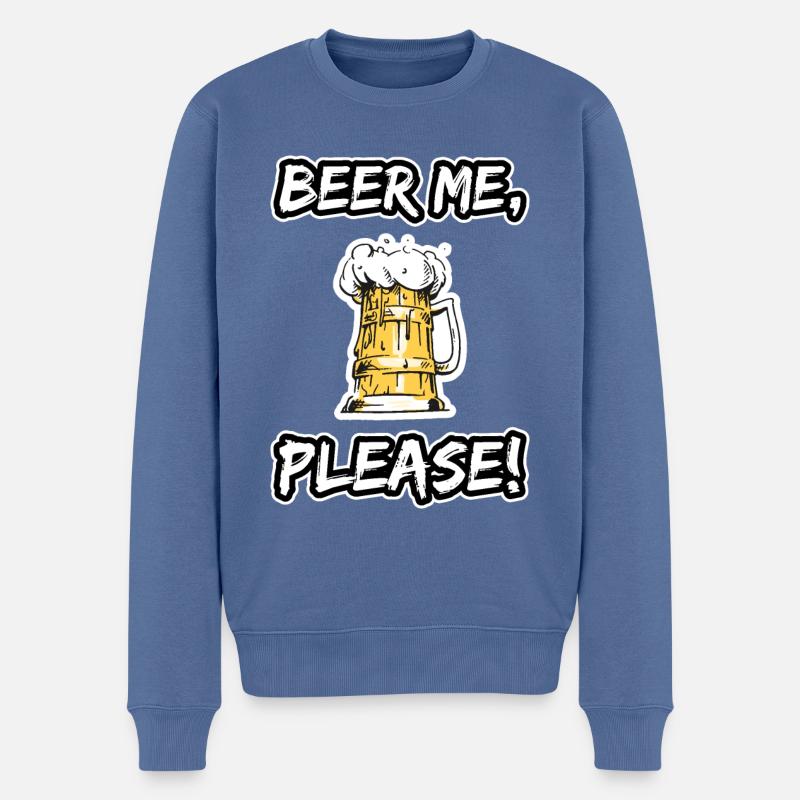 Chemise de bière - Pull Premium bio Homme - bleu pigeon