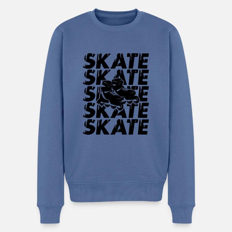 rollers sport - Pull Premium bio Homme - bleu pigeon