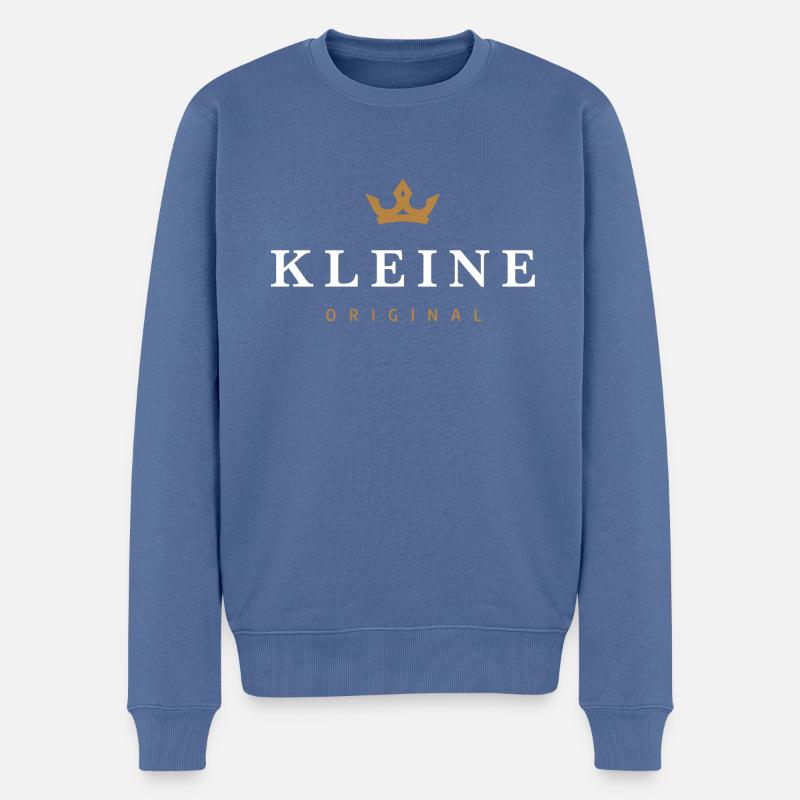 Petit logo familial original - Pull Premium bio Homme - bleu pigeon