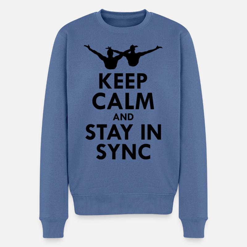 Nageur synchro Nageur Natation synchronisée Drôle - Pull Premium bio Homme - bleu pigeon