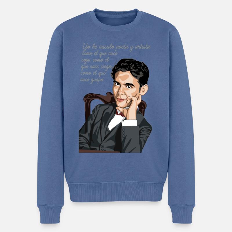 Federico - Pull Premium bio Homme - bleu pigeon