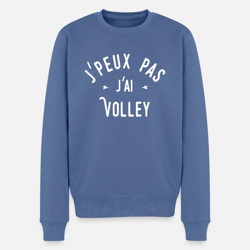j'peux pas j'ai volley - Pull Premium bio Homme - bleu pigeon