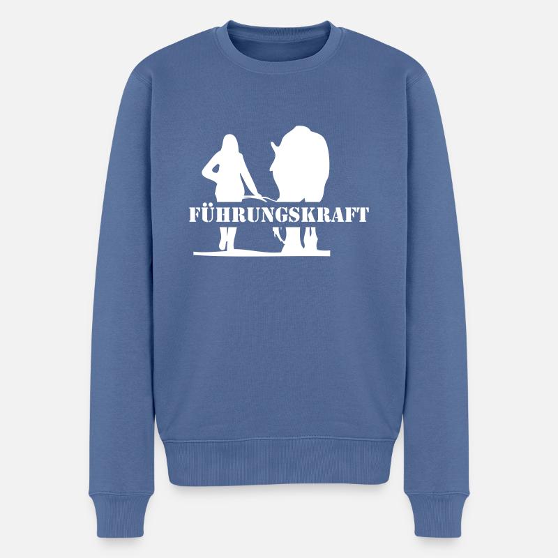 Dirigeant - Pull Premium bio Homme - bleu pigeon