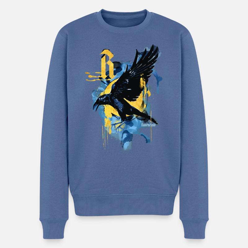 Harry Potter Corbeau Serdaigle - Pull Premium bio Homme - bleu pigeon