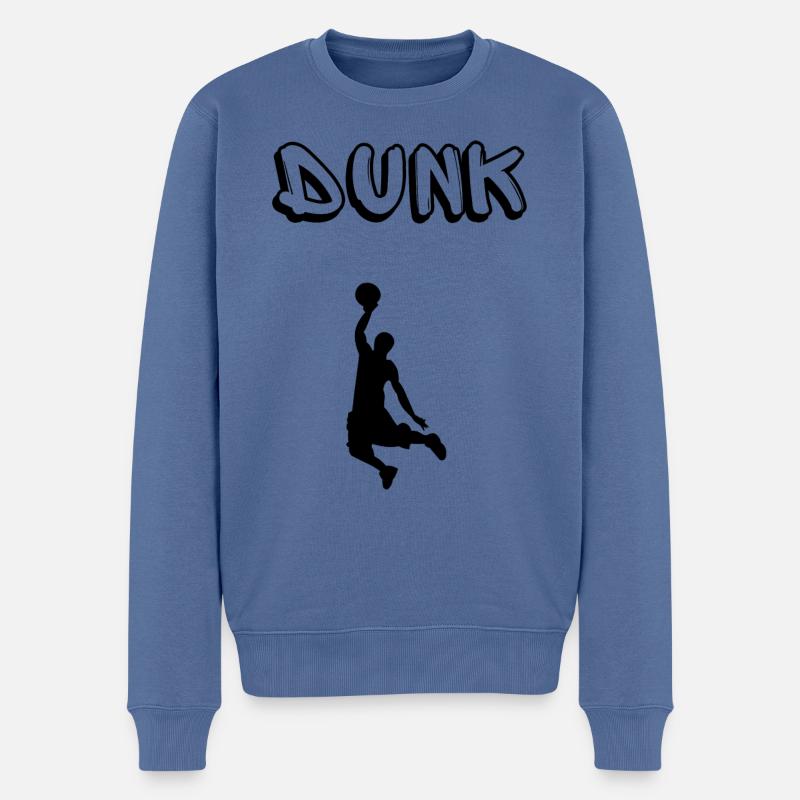 Dunk - Pull Premium bio Homme - bleu pigeon