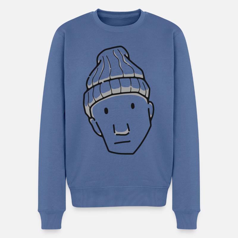 Mec marrant - Pull Premium bio Homme - bleu pigeon