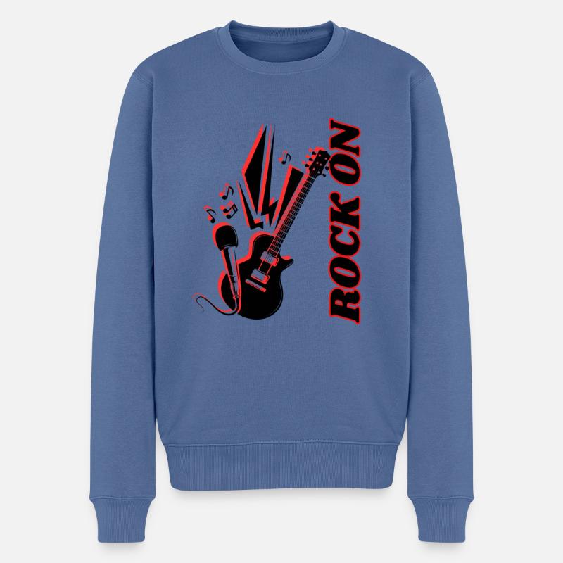 Roche sur 2 - Pull Premium bio Homme - bleu pigeon