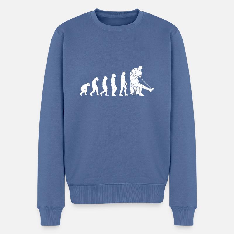 Physiotherapie Physiotherapeut Physio - Männer Premium Bio Pullover - Taubenblau