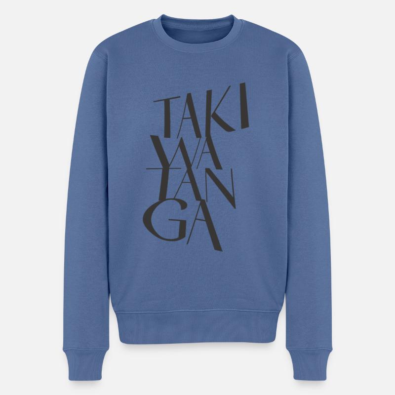 made by giudan TAKIWATANGA - Maori Autismus - Männer Premium Bio Pullover - Taubenblau