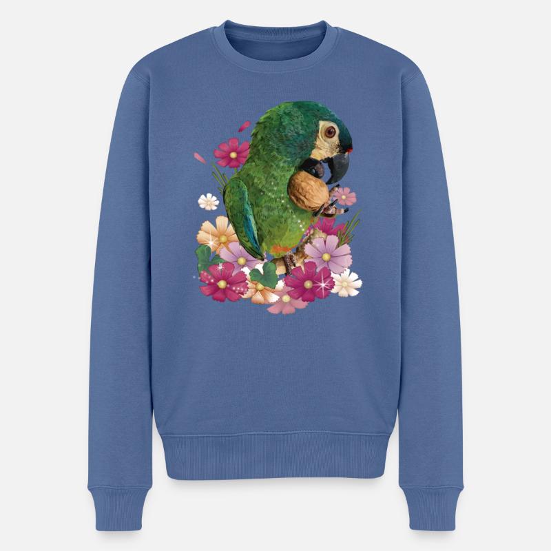Das Maracanã - Männer Premium Bio Pullover - Taubenblau