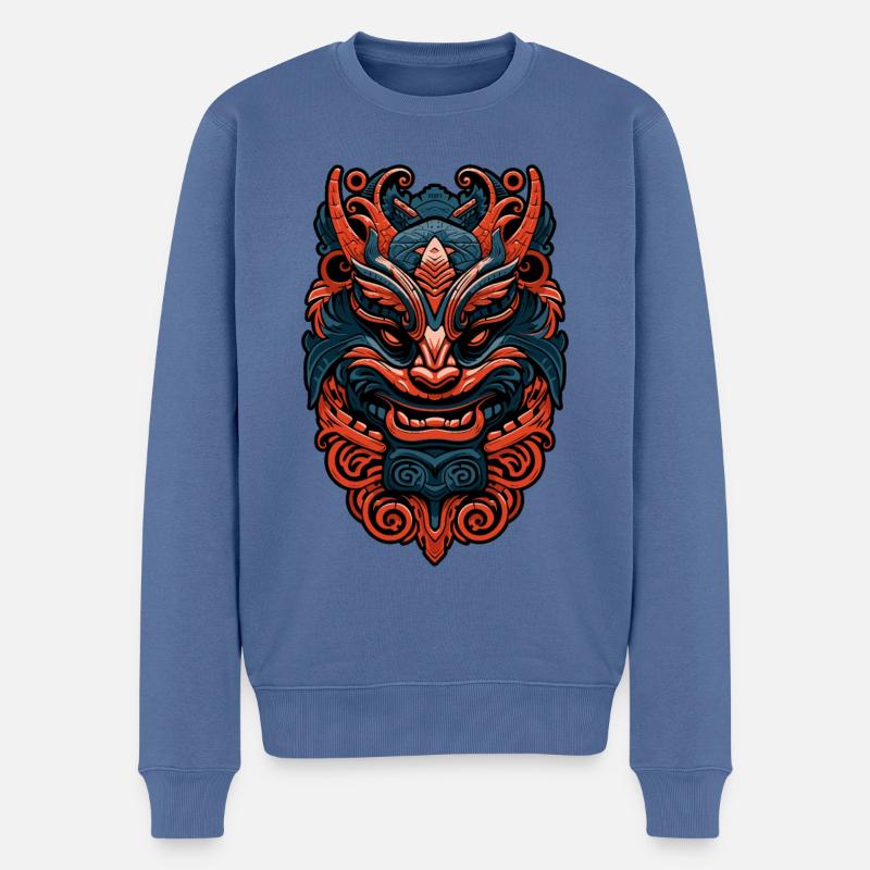 Dragimon - Pull Premium bio Homme - bleu pigeon