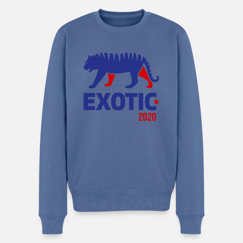 Joe Exotic pour le président 2020 - Pull Premium bio Homme - bleu pigeon
