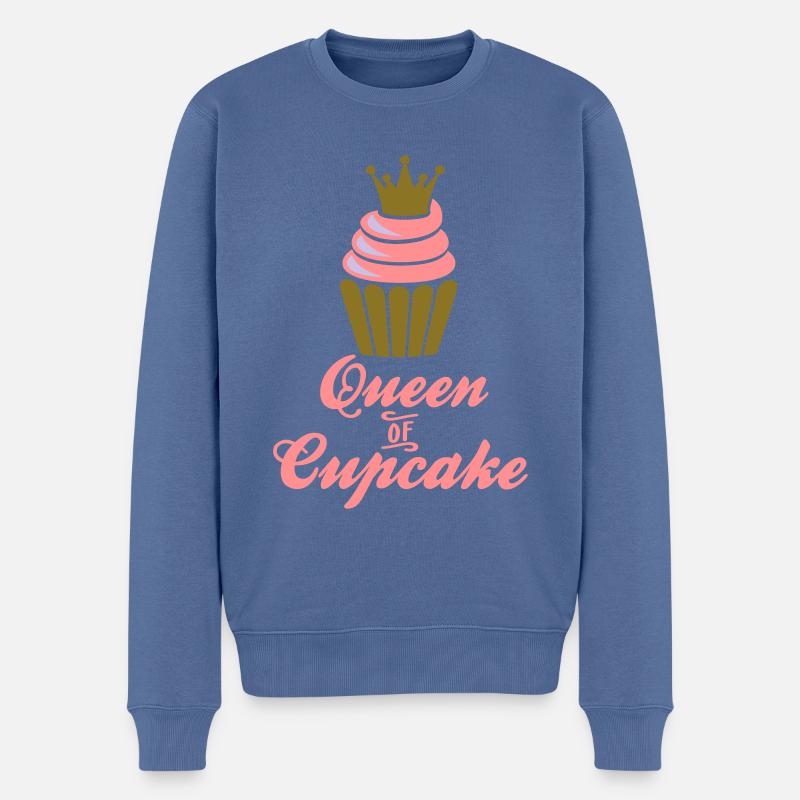 backen - Männer Premium Bio Pullover - Taubenblau