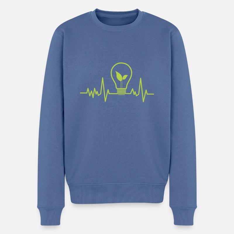 Umweltingenieur Umwelttechnik Engineer Science - Männer Premium Bio Pullover - Taubenblau