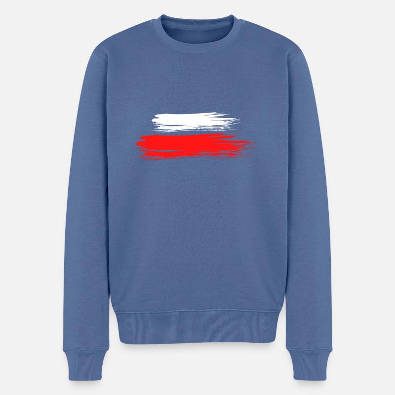 Itinéraire de grande distance - Pull Premium bio Homme - bleu pigeon