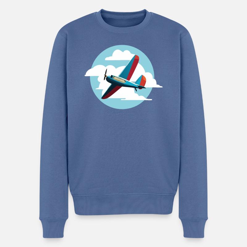 BlueBlueCloud - Männer Premium Bio Pullover - Taubenblau