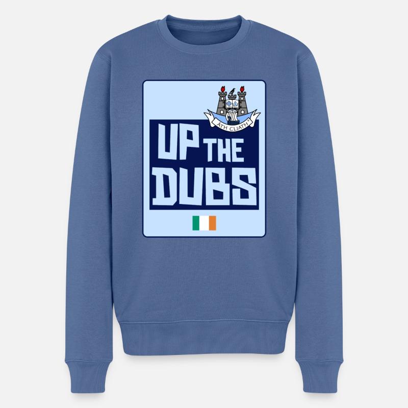 Dublin GAA - Männer Premium Bio Pullover - Taubenblau
