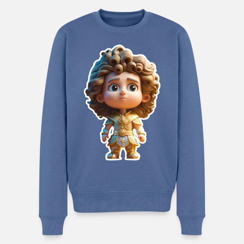 Alexandre le Grand - Pull Premium bio Homme - bleu pigeon